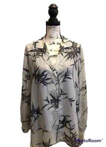 Krass&co New York City Design  Blouse Tank Sheer NWT Medium Floral Vacation