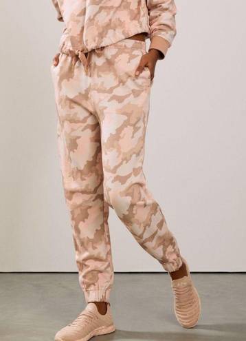 Anthropologie  The Upside Rosie Majors Track Joggers Camo Pink NEW