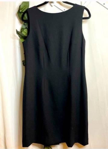 Karen Scott  Sleeveless knee-length dress black size 10 business office*