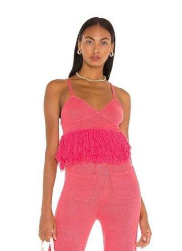 Bubblegum JoosTricot Fringe Bralette Top in 