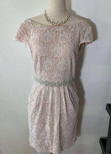 City Triangles Wedding guest dress fancy pink color size 10 bridesmaids made of honor