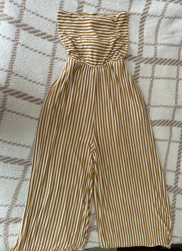 American Eagle striped tube top jumpsuit