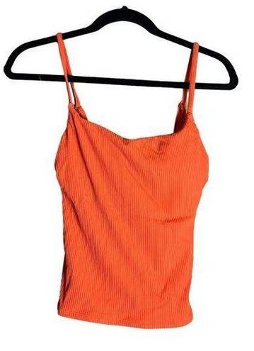 ANDIE NWT  Swim Longline Rib Tank Siren Orange Size Small