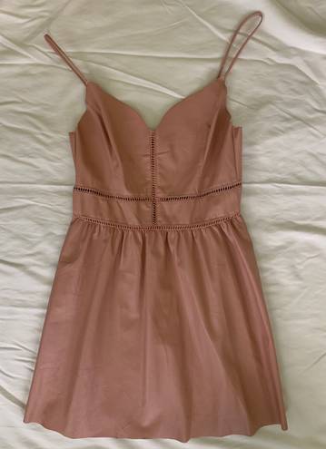 Paper Heart Pink Faux Leather Dress