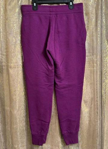 PINK - Victoria's Secret  Purple Floral Fleece Everyday Lounge Jogger Small