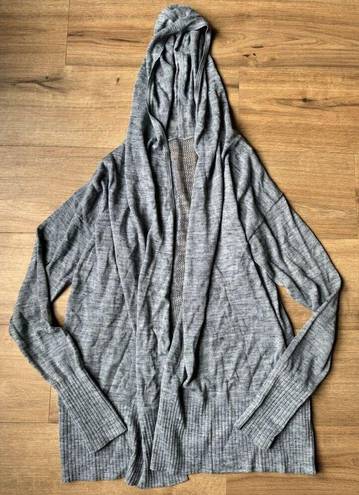 Lululemon Calm and Collected Wrap Heathered Sailboat Blue Sweater Size 6?