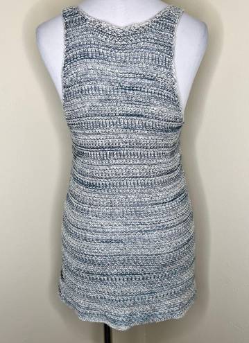 Vince Linen Silk Tank Top MEDIUM Woven Knit Scoop Neck Racerback Beach Crochet