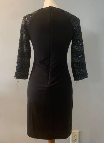 Reiss Beaded Sleeve Sheath Dress