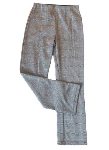 Free People  High Waist Plaid Pull On Trouser Cropped Pants Size 2 S XS