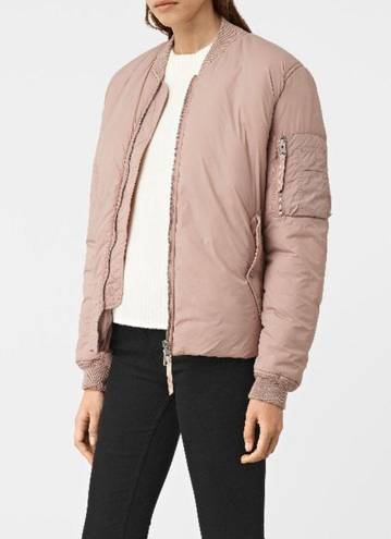 ALLSAINTS 💕💕 Tyne Bomber Jacket ~ Dusty Pink