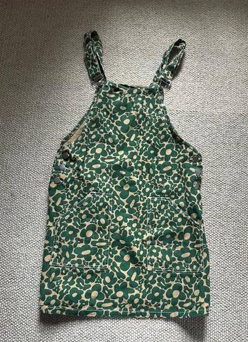 Green Floral Overalls Size XS