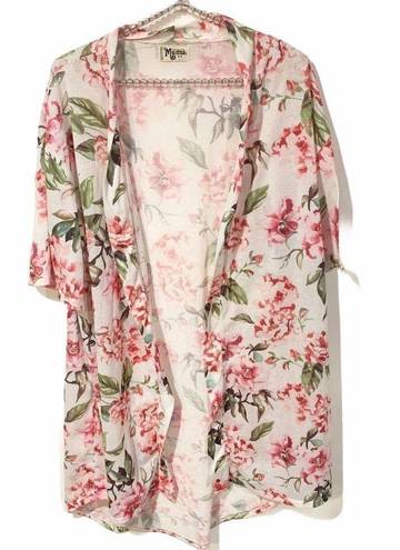 Show Me Your Mumu  One Size Brie Pink Floral Polyester Robe