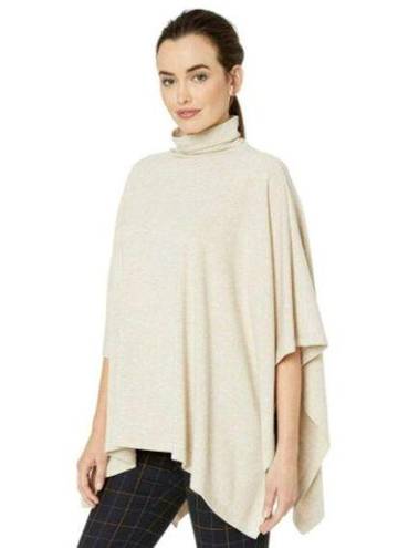 Karen Kane  Brown Beige Cowl Neck Funnel Neck Poncho - One Size