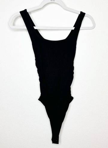 n:philanthropy  X REVOLVE NWT Black Ribbed Prince Tank Top Thong Bodysuit XS