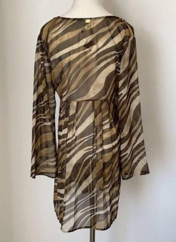 St. John St.‎ John Swimwear Cover-up Women's Small Zebra Tunic Dress Multicolor NWT