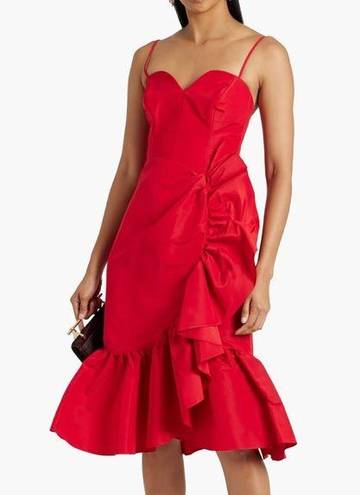 Carolina Herrera  Ruffled Silk-Faille Dress