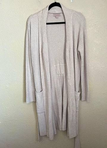 Barefoot Dreams  CozyChic Lite HE Ribbed Robe Faded Rose Pearl Small Medium