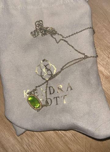 Kendra Scott Green Pendent Necklace