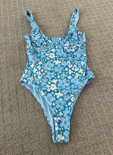 Blackbough Swim Blue Flower One Piece