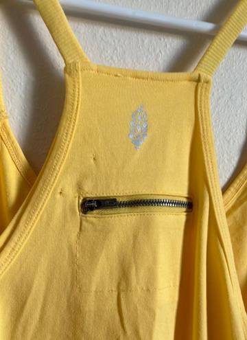 Free People Movement Hot Shot Mini Dress | NWOT | small | Mango Yellow