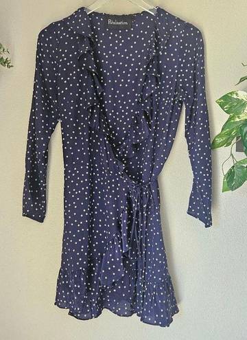 Realisation Par  The Alexandra Dress in Navy Star Size Small