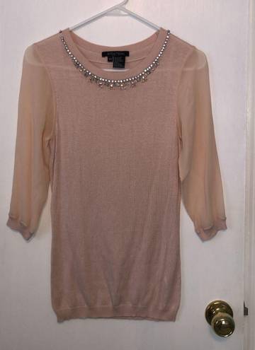 Etcetera Pink Sweater Top  XS