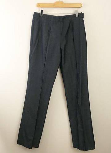 DKNY Vintage 90s Y2K  City Silk blend high waist trousers dress pants Blue Gray 8