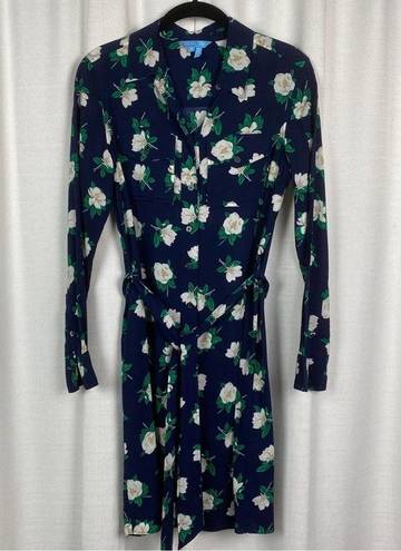 Draper James  Blue Floral Magnolia Shirt Dress Sz.0