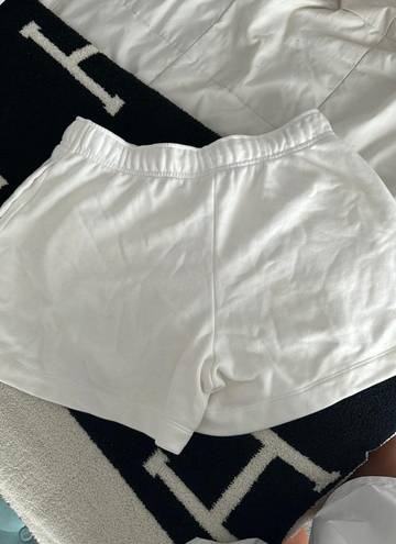 Nike White  Sweat Shorts