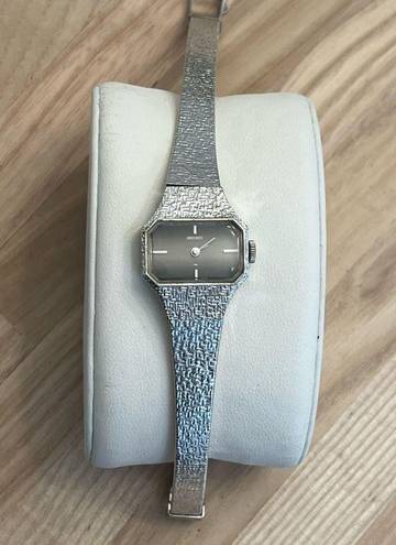 Seiko  Ladies Watch RARE Vintage White Gold Plated Bracelet Gray Dial Mechanical