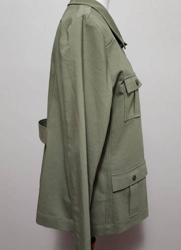 Emmaline Emmeline olive cotton blend utility jacket size 16