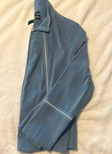 Norton Mcnaughton  Women's Blue Suede Feel Zip Up Long Sleeve Sports Jacket 8