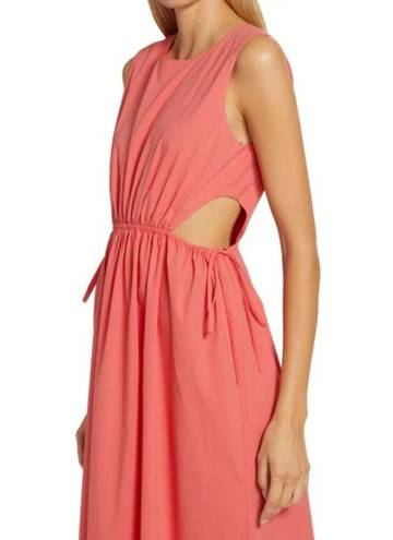 Rails  Yvette Cut-Out Midi Dress Women's Size Small Coral Sleeveless NWT