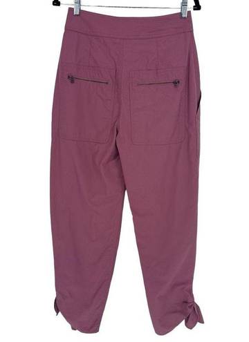 Isabel Marant ‎ Gaviao High Waist Trousers Pants Pink Tie Cuff Sz FR 34 US 0/2