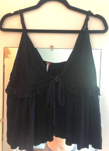 Free People Super Cute Black Tank