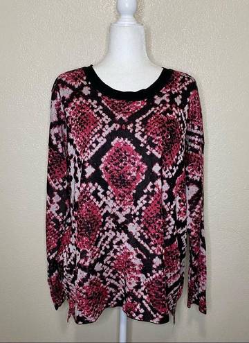 DKNY  Step- Hem Printed Sweater