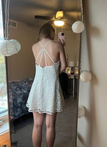 Kendall + Kylie  White Lace Dress