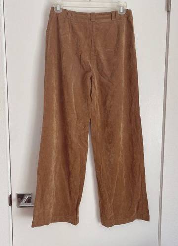 J.Jill  Cognac Soft Corduroy Wide Leg Pants Size 4