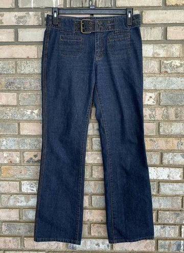 DKNY  Y2K Belted Bootcut Mid-Rise Jeans Size 6