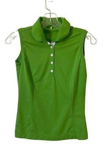 Nike  Golf Sleeveless Polo Shirt Green Size XS