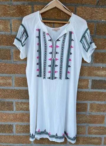 Gibson Latimer Gibson & Latimer White Embroidered dress medium