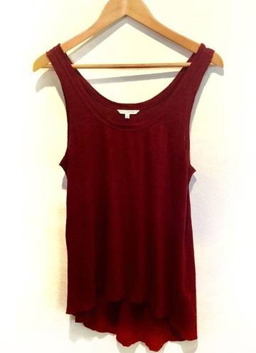 Rebecca Minkoff  red linen Gia tank S