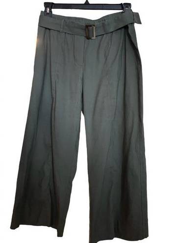 J.Jill  green khaki crop wide leg pants NWT