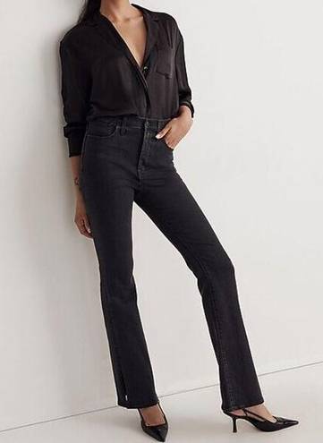Madewell Roadtripper Skinny Flare Jeans 28 Black Bellhaven Stretch High Rise 70s