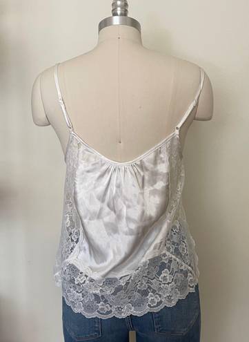 In Bloom White Silly Tank With Lace Side Panels 