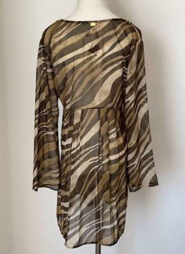 St. John St.‎ John Swimwear Cover-up Women's Small Zebra Tunic Dress Multicolor NWT