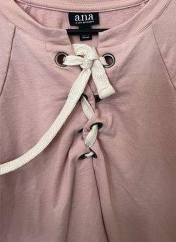 a.n.a Pink tie front sweater