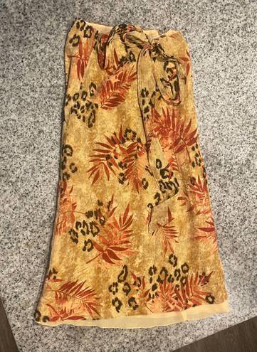 Talbots floral maxi skirt