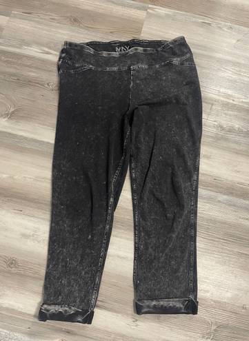 Marc New York Performance, Large, Acid Washed, Leggings, EUC