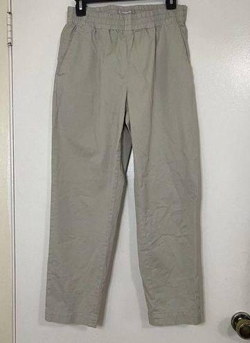 Everlane Stone beige pull on cotton khaki chino pants size US 6